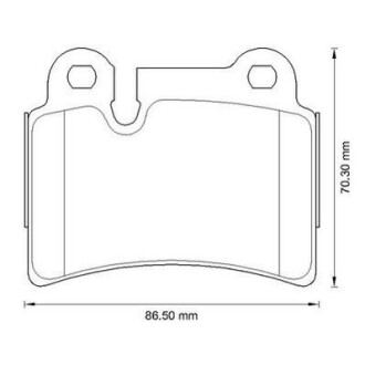 Тормозные колодки задние VW Touareg (7LA, 7L6, 7L7) (2002->) Jurid 573297J