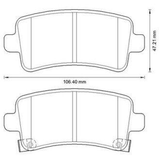 Колодки передні гальмові Saab 9-5 / Opel Insignia Chevrolet Malibu Jurid 573313J