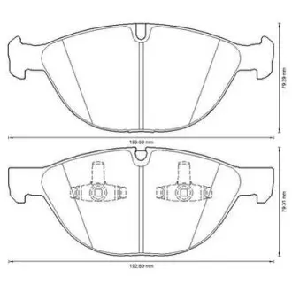 Тормозные колодки передние BMW X5, X6 Jurid 573317J