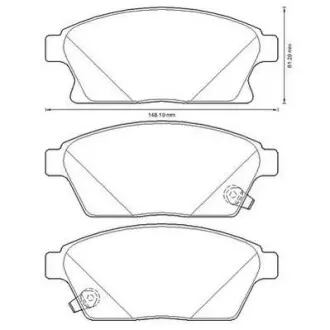 Колодки гальмові передні Opel Astra, Mokka / Chevrolet Volt, Cruze Jurid 573325J
