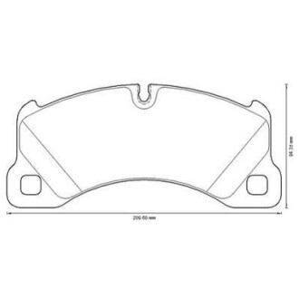 Гальмівні колодки передні Porsche Cayenne, Macan, Panamera / VW Touareg Jurid 573329J