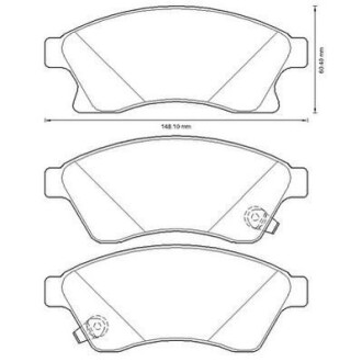 Гальмівні колодки передні Opel Astra / Chevrolet Cruze, Aveo Jurid 573332J