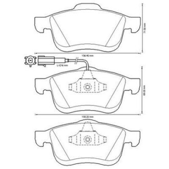 Гальмівні колодки передні Fiat Doblo / Opel Combo Jurid 573334J