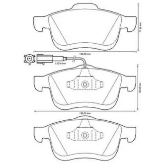 Гальмівні колодки передні Fiat Doblo / Opel Combo Jurid 573334J