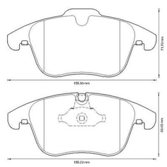 Гальмівні колодки передні Jaguar XK, S-Type, XF, XJ, XK Jurid 573336J