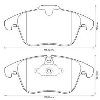 Гальмівні колодки передні Jaguar XK, S-Type, XF, XJ, XK Jurid 573336J