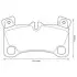 Тормозные колодки задние Porsche Cayenne / VW Touareg / Audi Q7 (2010-&gt;) Jurid 573339J (фото 1)