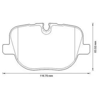 Гальмівні колодки задні Land Rover Range Rover (2009->) Jurid 573342J