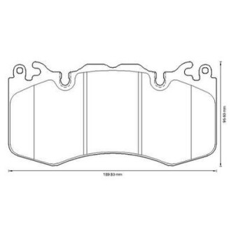 Гальмівні колодки передні Land Rover Defander, Range Rover, Range Rover Sport Jurid 573343J