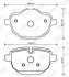 Тормозные колодки задние BMW 5-Series, 6-Series, 7-Series, X3, X4, X5, X6, Z4, I8/Buick Jurid 573352JC (фото 4)