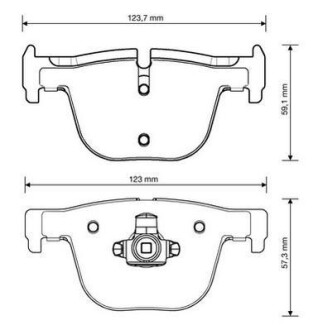 Гальмівні колодки задні BMW 3-Series, 4-Series Jurid 573354J