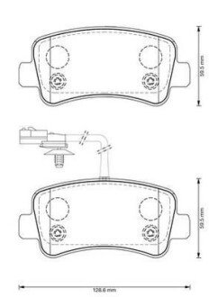 Гальмівні колодки задні Renault Master III / Nissan NV400 / Opel Movano Jurid 573359J (фото 1)