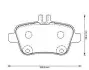 Тормозные колодки задние Mercedes A-Class, B-Class, CLA, SLK/Infiniti Q30, QX30 Jurid 573370J (фото 1)