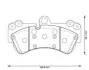 Тормозные колодки передние VW Touareg Porsche Cayenne Jurid 573376J (фото 1)