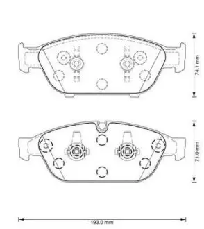 Тормозные колодки передние Audi A6, А7, А8 Jurid 573381J
