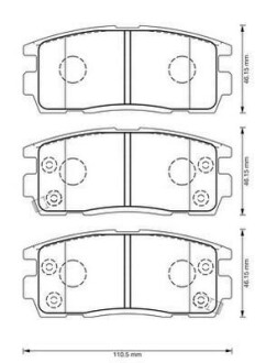 Тормозные колодки задние Opel Antara / Chevrolet Captiva Jurid 573386J