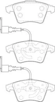 Тормозные колодки передние VW Touareg Jurid 573391J