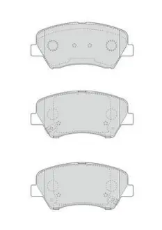 Гальмівні колодки передні KIA Ceed, Carens / Hyundai i30, Elantra V, Jurid 573406J