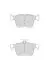 Тормозные колодки задние Audi A3, Q2, TT/Seat Leon, Ateca/VW Golf VII Jurid 573409J (фото 1)