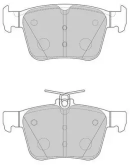 Тормозные колодки задние Audi A3, Q3, TT/VW Arteon, Golf, Passat, Tiguan, Touran/Skoda/Seat Jurid 573415J
