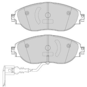 Гальмівні колодки передні VW Tiguan, Passat / Skoda Superb, Octavia, Kodiaq / Seat Leon Jurid 573418J (фото 1)