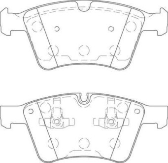 Гальмівні колодки передні Mercedes M-Class, GL, R-Class Jurid 573424J