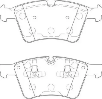 Гальмівні колодки передні Mercedes M-Class, GL, R-Class Jurid 573424J