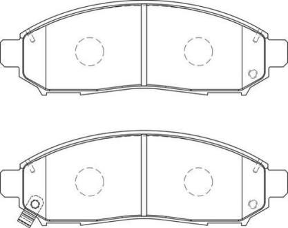 Гальмівні колодки передні Nissan Leaf, Navara, Pathfinder Jurid 573431J