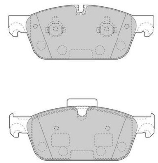 Гальмівні колодки передні Mercedes Gl, GLE, M-Class Jurid 573448J (фото 1)