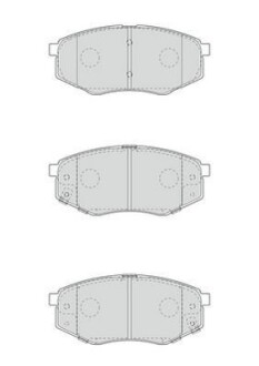 Гальмівні колодки передні Hyundai VI, Sonata IX20 Jurid 573454J