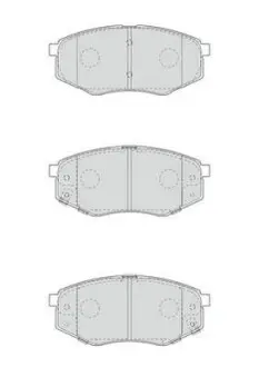Гальмівні колодки передні Hyundai VI, Sonata IX20 Jurid 573454J
