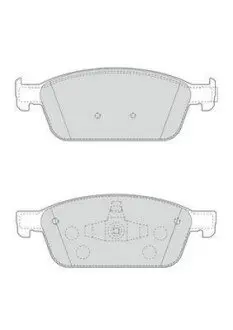 FORD гальмівні колодки передн.Focus III ST 12-,Kuga II 13-,Transit Connect 15- Jurid 573460J