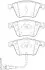 Гальмівні колодки перед. AUDI A3/TT VW Golf V, Passat 05- SEAT Leon (з датчик.) Jurid 573463J (фото 1)