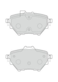 Задні гальмівні колодки Opel Combo/Peugeot 2008, 3008, 308, Partner/Toyota/Citroen Berlingo Jurid 573605J