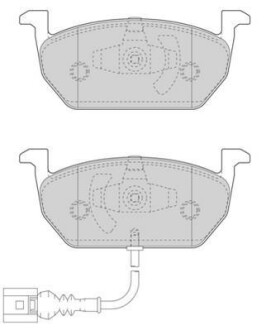 Колодки тормозные передние VW Golf VII / Audi A3 / Seat Leon / Skoda Octavia / Toyota Jurid 573606J