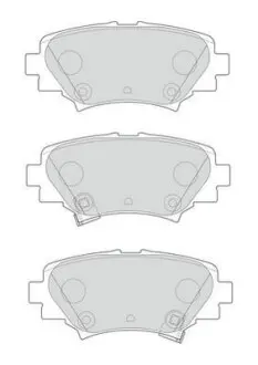 Тормозные колодки задние (13.8 мм) (система AKEBONO) Mazda 3 (BM) 13-19 Jurid 573614J