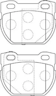 Гальмівні колодки задні Land Rover Defender Jurid 573644J