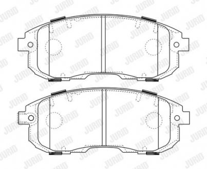 Гальмівні колодки передні Suzuki SX4 / Nissan NissanCube / Fiat Sedici Jurid 573646J