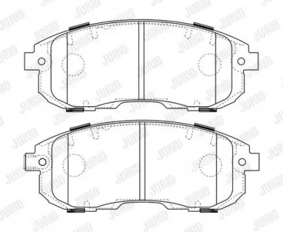 Тормозные колодки передние Suzuki SX4 / Nissan NissanCube / Fiat Sedici Jurid 573646J