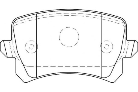 Гальмівні колодки задні Audi Q3 VW Passat /Tiguan Jurid 573667J