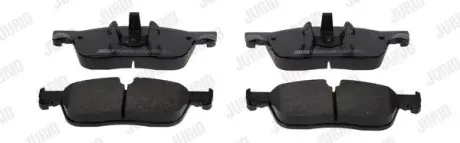 LANDROVER К-т передн. гальм. колодок Discovery Sport 2,0-2,2 14-, Range Rover Evoque 2,0-2,2 11- Jurid 573694J