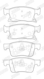 Гальмівні колодки Jurid 573702J