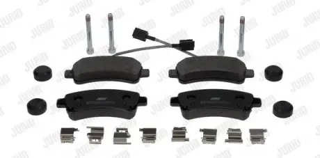 Тормозные колодки задние CITROËN JUMPER / FIAT DUCATO / PEUGEOT BOXER Jurid 573704J