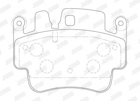 Гальмівні колодки передні Porsche 911, Boxster, Cayman, Carrera Jurid 573725J