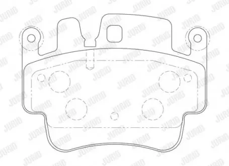 Гальмівні колодки передні Porsche 911, Boxster, Cayman, Carrera Jurid 573725J