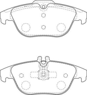 Тормозные колодки задние Mercedes C-Class (W204, S204, C204) E-Class (C207) Jurid 573735J