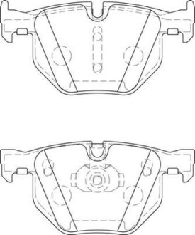 Тормозные колодки задние BMW X5, X6 Jurid 573744J