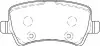 Тормозные колодки задние Range Rover Evoque/Volvo S60, S80, V70, XC60, XC70 Jurid 573748J (фото 1)