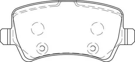 Тормозные колодки задние Range Rover Evoque/Volvo S60, S80, V70, XC60, XC70 Jurid 573748J