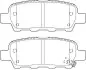 Тормозные колодки задние Nissan Qashqai, X-Trail, Tiida, Teana, Leaf / Renault Koleos I II / Infiniti Jurid 573754J (фото 1)